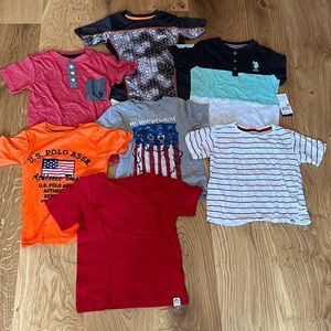 Amazing deal! 7 size 4 boys short sleeve tees.